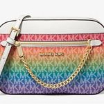 Michael Kors 🏳️🌈 Jet Set Large Rainbow Signature Logo Crossbody Bag 🏳️🌈 Photo 0