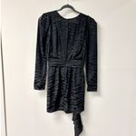 Ronny Kobo Lillian Jacquard Zebra Silk Blend Mini Dress Black Women's Size M Size M Photo 2