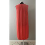 Eileen Fisher  Dress Size Medium Orange Sleeveless Tank Flowy Summer Resort Photo 6