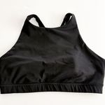 Lululemon [] Black High Neck Energy Sports Bra Strappy Back Workout Top Size 12 Photo 2