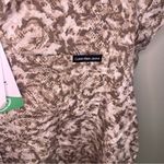 NWT Calvin Klein Jeans Tencel Button Down Collar Sleeveless Summer Snakeskin 2X Brown Photo 4