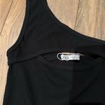 ZARA  | Black Asymmetrical Bodysuit Photo 2
