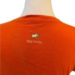 Teddy The Dog Never Leave Home Without It Dog Walking Tee Shirt Womens Medium Orange Photo 3