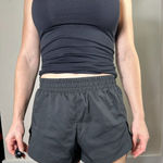 Girlfriend Collective  Black Workout Shorts with Built in Leggings Size Medium Photo 0