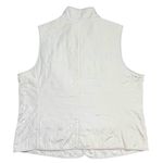 Talbots Womens Quilted Vest Plus Size 2X Cream Fleece Lined Preppy Fall Casual Photo 7