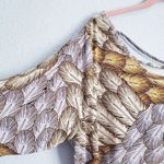 Mara Hoffman Gypsy  Multicolor Feather Drape Front Blouse Photo 2