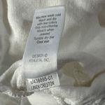 Athleta  SZ 2 Linen Creston Shorts Pull-On Pocket Lightweight Elastic Waist White Photo 5