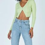 Princess Polly Mariah Cropped Cardigan Green Photo 9