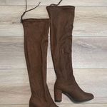 Vepose Suede Thigh High Over The Knee Boots Size 8.5 Brown Photo 0