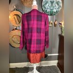 Vintage Plaid Pink & Violet Wool Blend Blazer Size 12 Photo 9