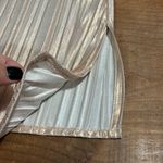 Adrienne  womens size small v-neck tunic sparkling standards golden rose pleated Photo 7