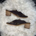Anthropologie  Criss-Cross Heeled Sandals Brown Suede- Size EU 38 Photo 8