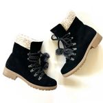 G.H. Bass &Co. G.H.Bass & CO. Abigail Faux Fur Ankle Boots Black Cream Size 8 1/2 Photo 0