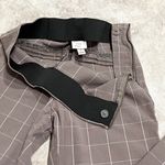 A New Day Bi Stretch Skinny Ankle Pants Mid Rise Beige Gray Brown Plaid Size 2 Photo 2