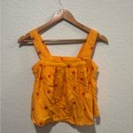 Arizona Jeans Arizona Jean Company Bright Orange Floral Crop Top Photo 6