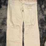 PacSun White  Jeans Ripped 90s Boyfriend Straight Leg Photo 0