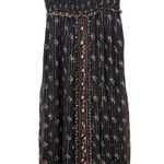 Saylor  Metallic Striped Smocked‎ Maxi Dress Sz Small Photo 0