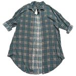 Torrid NWT Plus 0 0X 12 14 XL Green Plaid Shirt Duster Cardigan Tunic Top NEW Photo 0