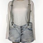 BDG Urban Outfitters Jean Shorts Denim Mid Shortie Bib Suspenders Shortalls 28 Photo 0