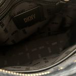 DKNY Penelope Small Flap Crossbody in Black/Gold, Retail $168 Photo 5