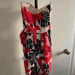 30. Vintage Hearts Juniors Elegant Strapless Dress with Red Floral Design Size 5 Photo 6