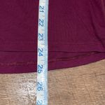 Lululemon Womens Crew Neck High Low Hem Long Raglan Sleeve Top Burgundy Small Photo 7