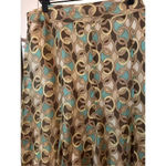 David Meister  Silk Pleated Midi Skirt Size 14 Photo 1