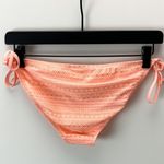 Candie's Boho String Bikini Swim Bottom Peach Gold Print Size Medium #147 Photo 5