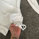 Hollister Cream Ribbed Wrap Bodysuit Photo 1