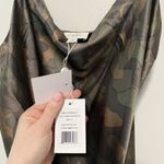 Cami NYC NWT Axel Green Camo Silk Bodysuit Size Small Photo 5