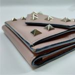 Valentino Garavani  Rockstud Tan Compact Wallet EUC Photo 8
