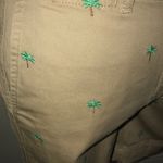 J.Crew  Tan Chino Shorts with Green Palm Trees Size 00 Photo 3