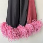 16Arlington Dress Feather Trim Cynthia Mini Dress Brown Pink Size US 12‎ UK 16 Photo 5
