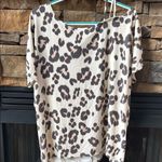 Boutique Bibi Chic Leopard Print short sleeve oversized  Top sweater Photo 3