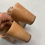 Loeffler Randall Roberta Leather Wooden Clogs Shoes with Tassels S-077 Sz 7 Photo 5