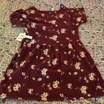 New Known Supply Revel Dress in Port Color Size small organic cotton Red Photo 6