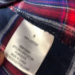 Olive & Oak  Navy red plaid button down shirt S B7 Photo 6