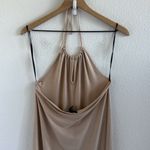 Forever 21  Beige Neutral Halter Maxi Dress Longline Large Photo 5