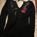 Staring At Stars Open Back Embroidered Top Photo 2