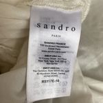 Sandro  Bliss white crochet lace v neck fit and flare dress medium Photo 8
