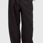 Lululemon Pleat Front High Rise Wide Leg Trouser Black 30.5in 10 Photo 0