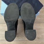 Prada Chocolate Brushed Black Leather Heeled Loafers Size: 40 Photo 13