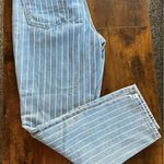 American Eagle womens Mom Jeans blue Stripe, High-Rise, 100% Cotton, Retro Sz 6 Photo 5