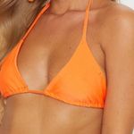 Pretty Little Thing  Orange Triangle Bikini Top size 20 NWT Photo 2