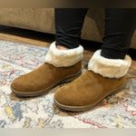Minnetonka  Brown Suede Sherpa Slipper Ankle Boots Photo 11