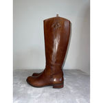 Gianni Bini Women's Brown Leather Heeled Boots Size 8 Photo 2