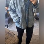 Forever 21 Dolman Quilted Acid Wash Knit Jacket in Wavy Waters Photo 6