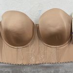 Parfait Strapless Bra Size 42C European Nude P50116 Lace Trim Convertible Tan Photo 0