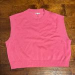Pink Sleeveless Sweatervest Size Medium Photo 0
