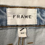 frame denim Frame Light Blue Distressed Hem High’N’Tight Straight Denim Jeans Size 34 Photo 5